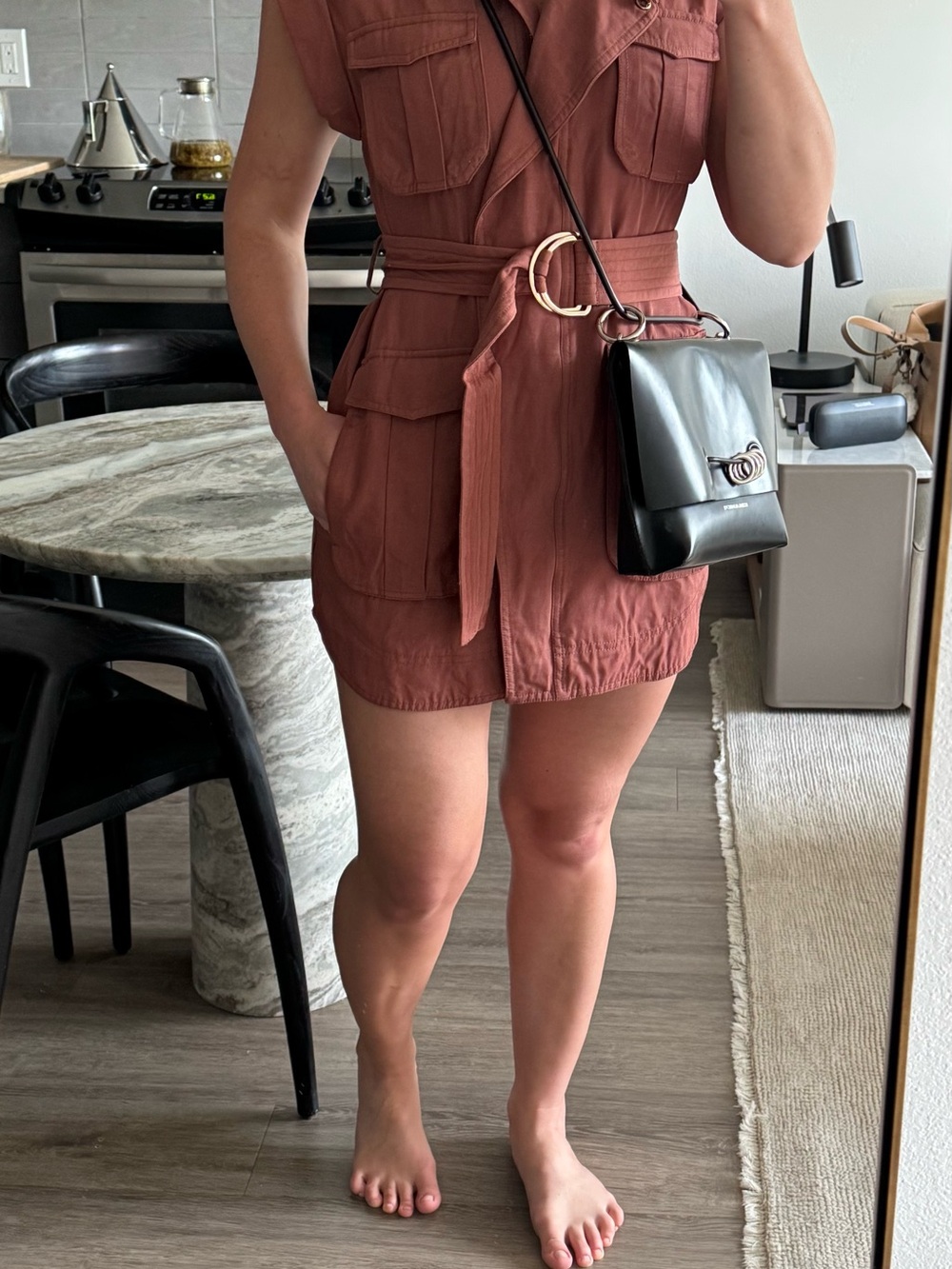 Shona Joy Matilda Sleeveless Utility Dress